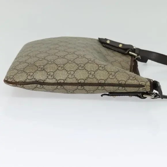 GUCCI GG Supreme Shoulder Bag Pvc Outlet Beige Silver - Picture 5 of 12